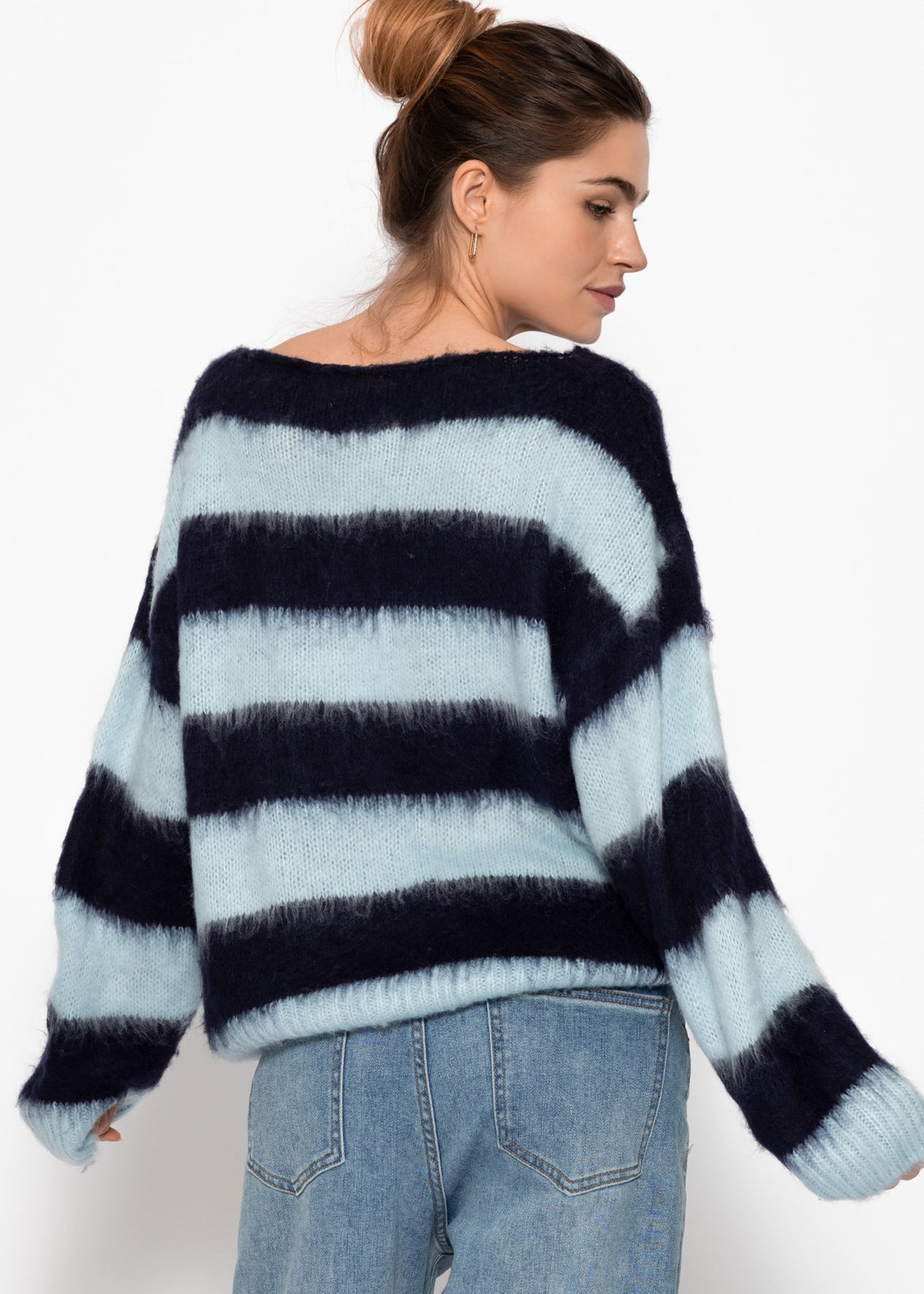 Striped sweater - blue -bright blue