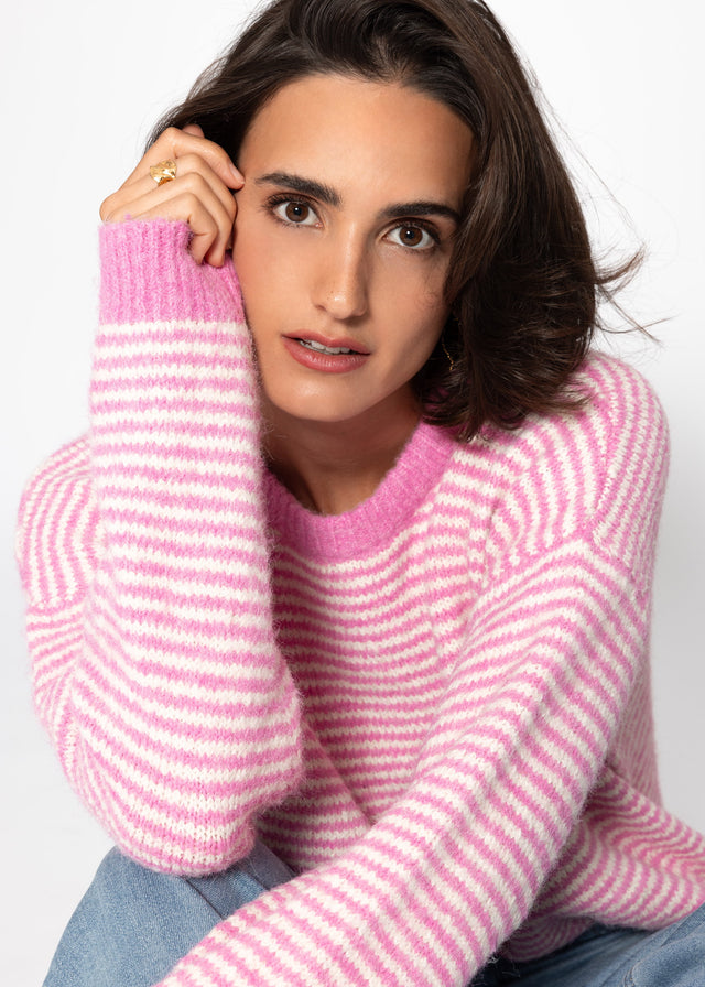Striped jumper - rose
