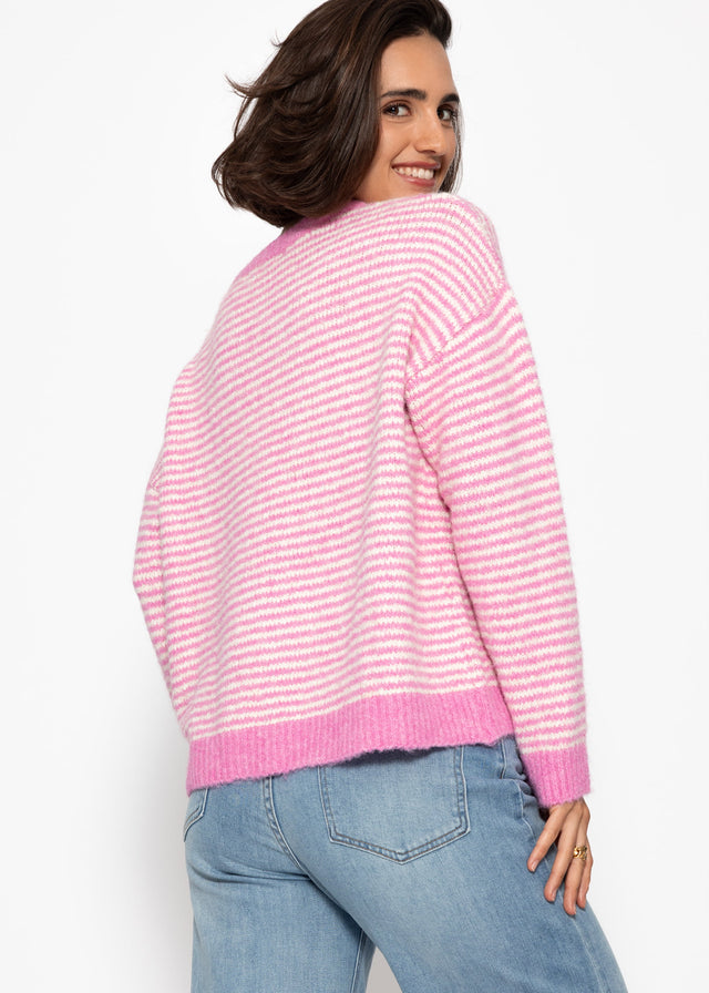 Striped jumper - rose