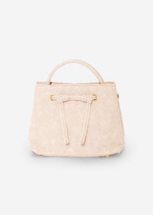 Woven handbag - greige