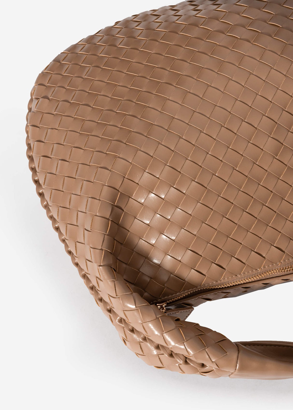 Gewebte Umhängetasche - taupe