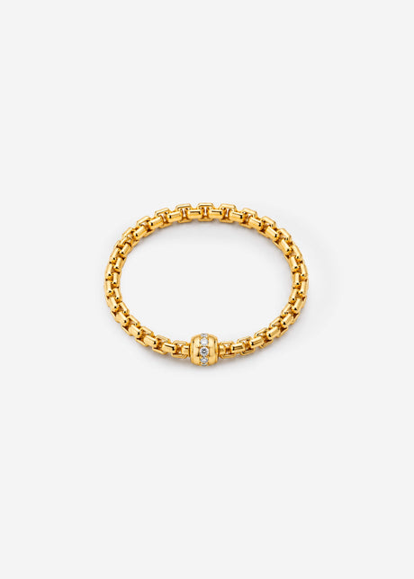 Gliederarmband mit funkelndem Detail - gold von SASSYCLASSY