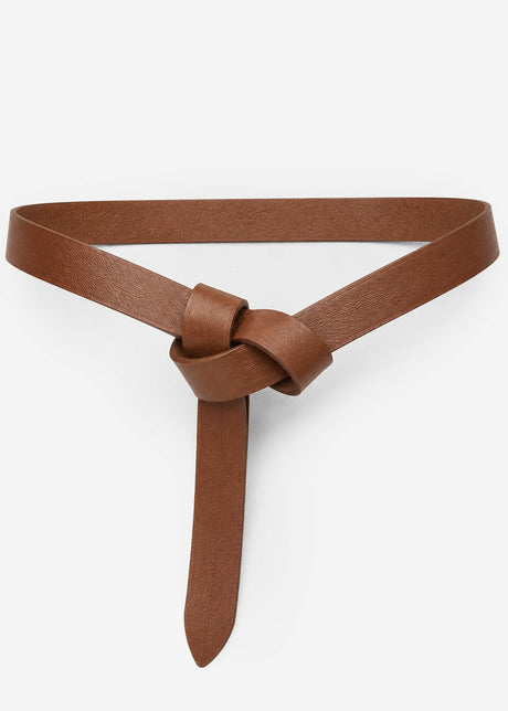Gürtel mit Knotendetail - braun