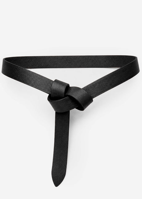 Gürtel mit Knotendetail - schwarz