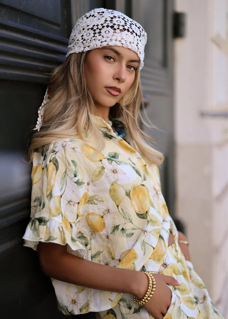 Haartuch aus Spitze - weiß von SASSYCLASSY