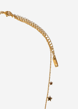 Halskette mit Sternchen - gold