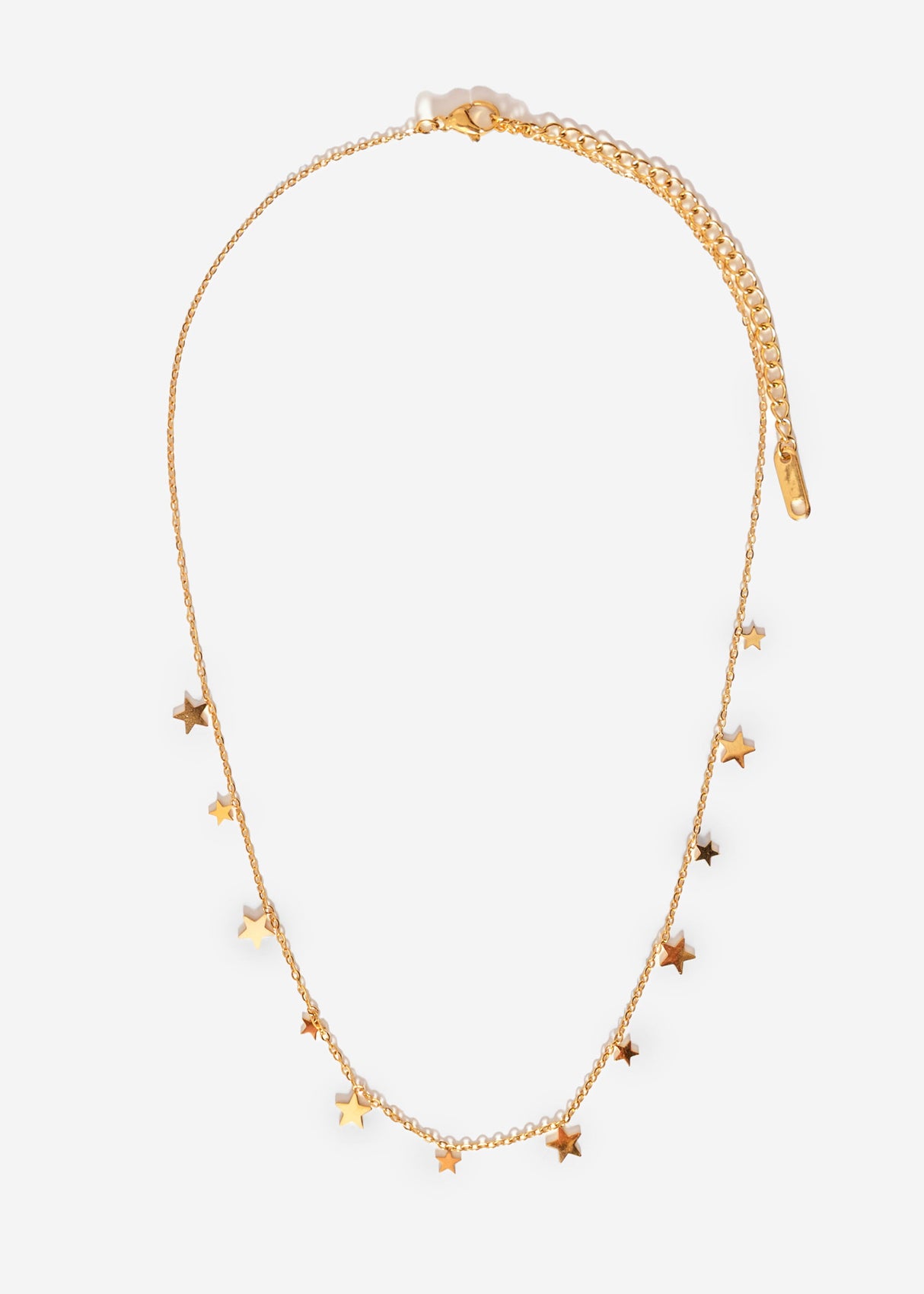 Halskette mit Sternchen - gold