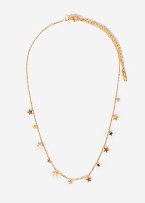 Halskette mit Sternchen - gold