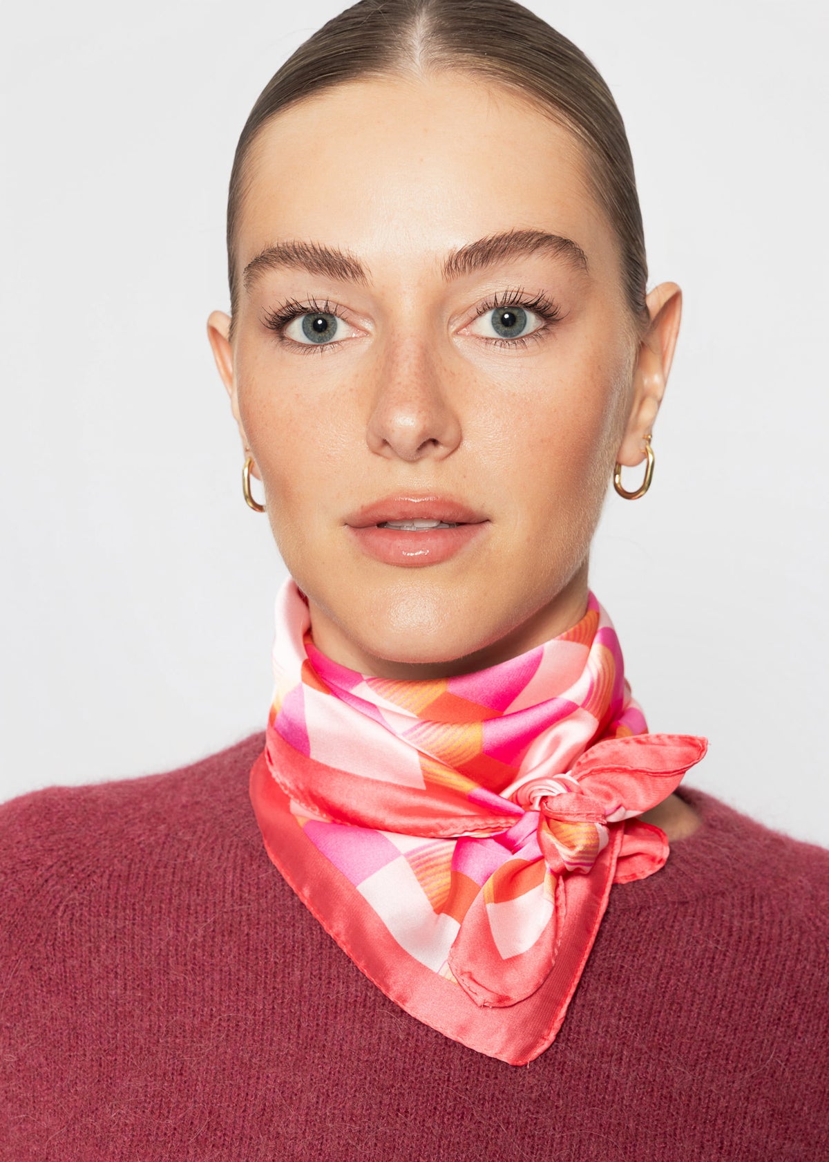 Halstuch im Retro-Look - pink