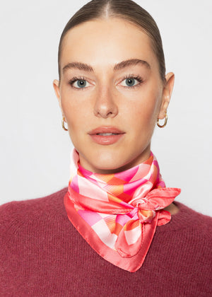 Halstuch im Retro-Look - pink