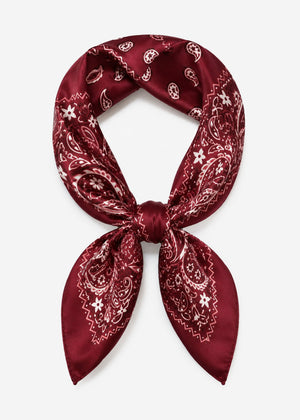 Halstuch mit allover Paisley-Print - burgundy