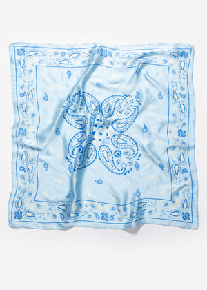 Halstuch mit Bandana-Print - blau