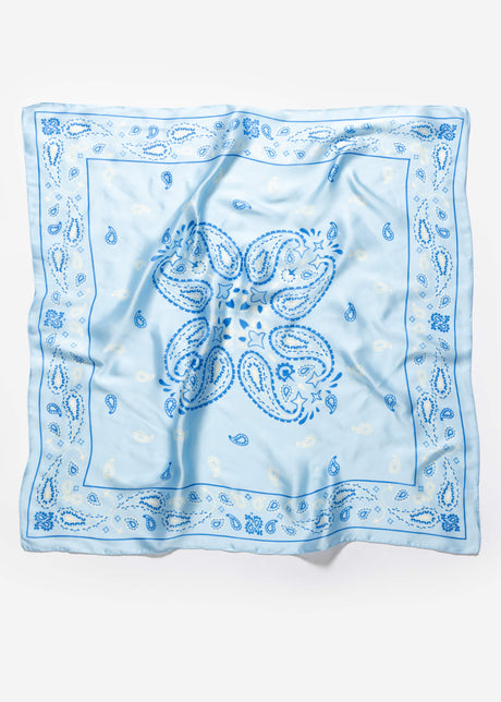 Halstuch mit Bandana-Print - blau by SASSYCLASSY