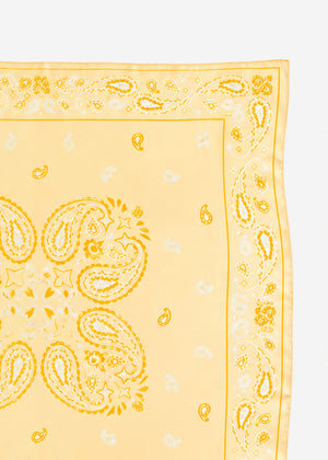 Halstuch mit Bandana-Print - gelb