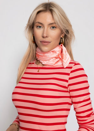 Halstuch mit Bandana-Print - rosa