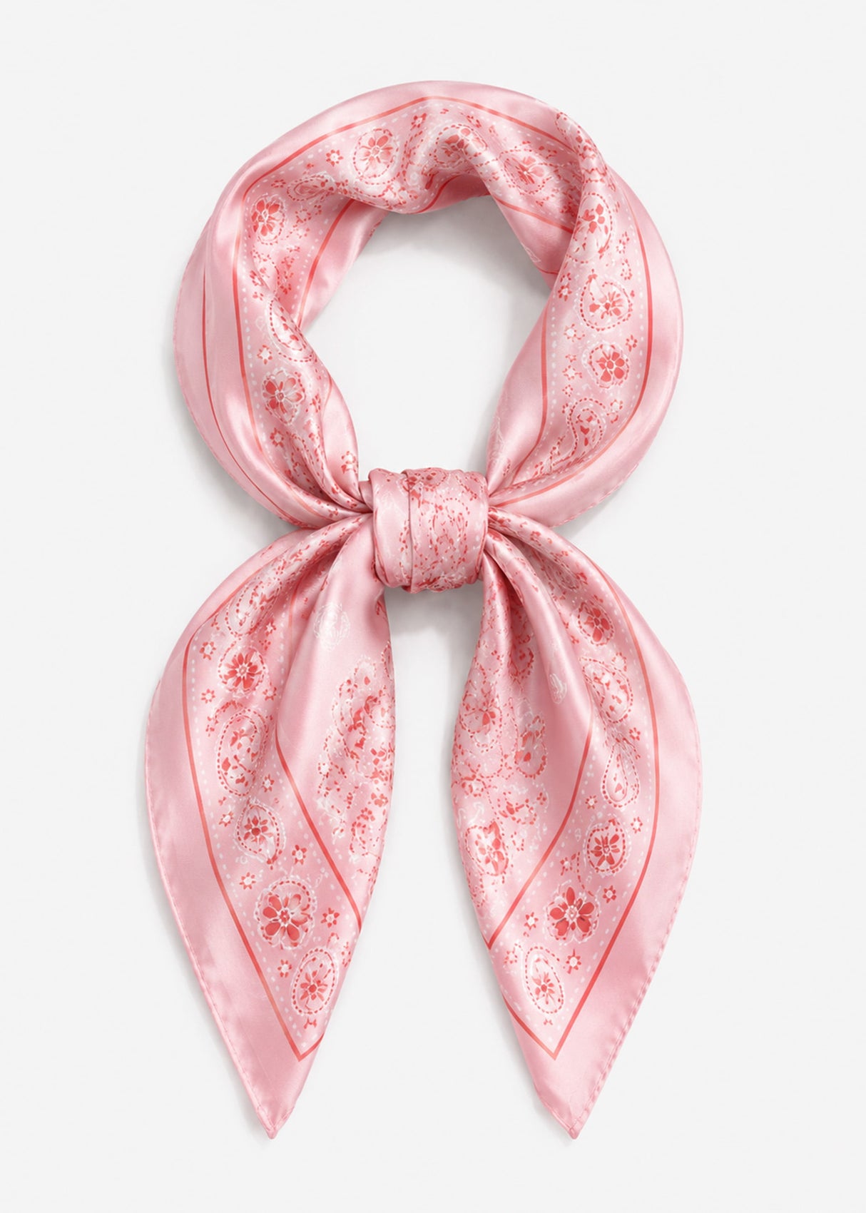 Halstuch mit Bandana-Print - rosa