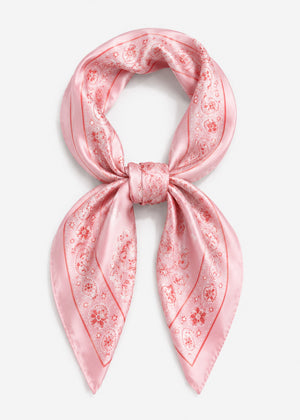 Halstuch mit Bandana-Print - rosa
