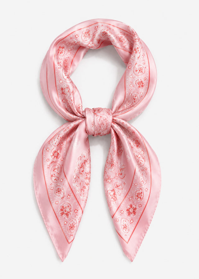 Halstuch mit Bandana-Print - rosa