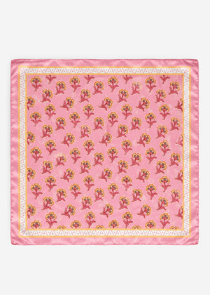Halstuch mit Blümchen-Print - rosa