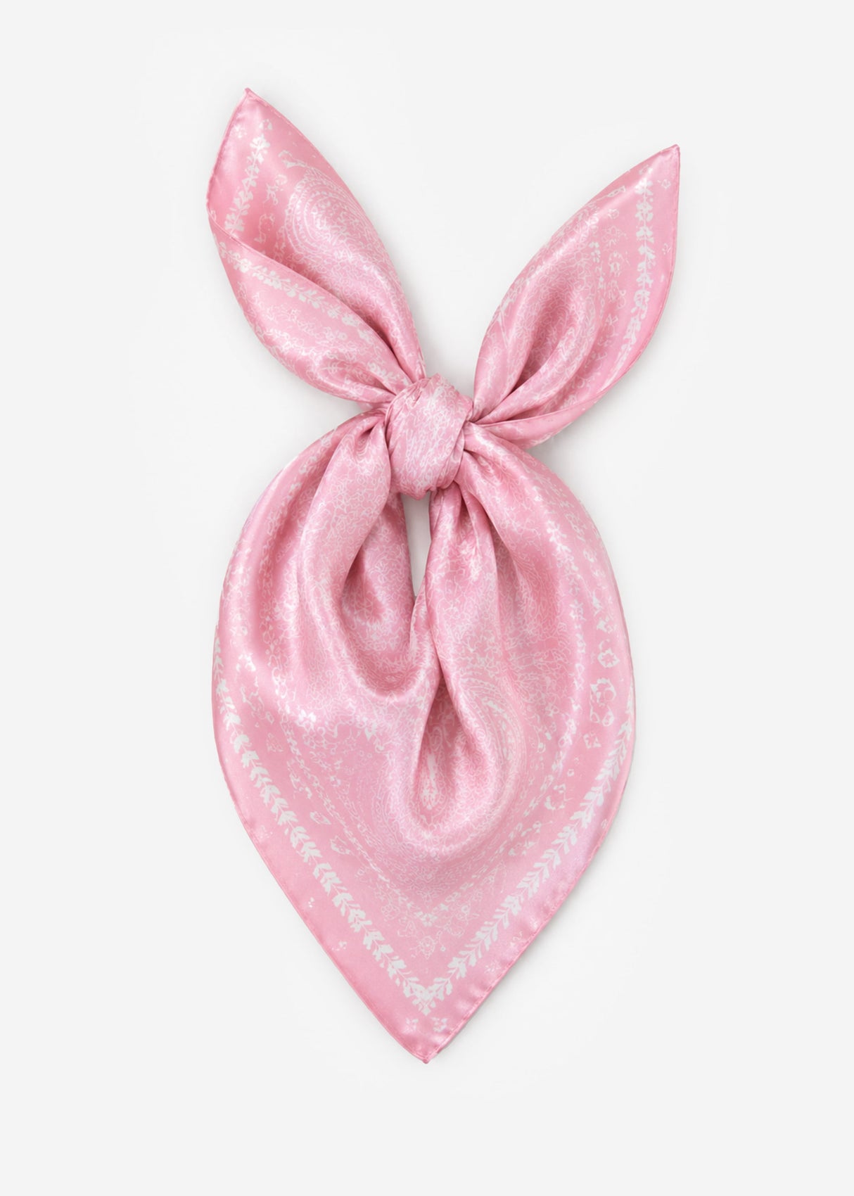 Halstuch mit Blütenprint - rosa
