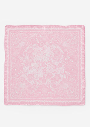 Halstuch mit Blütenprint - rosa