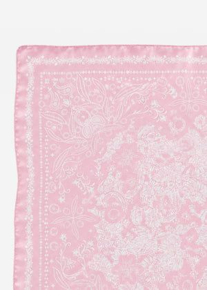 Halstuch mit Blütenprint - rosa