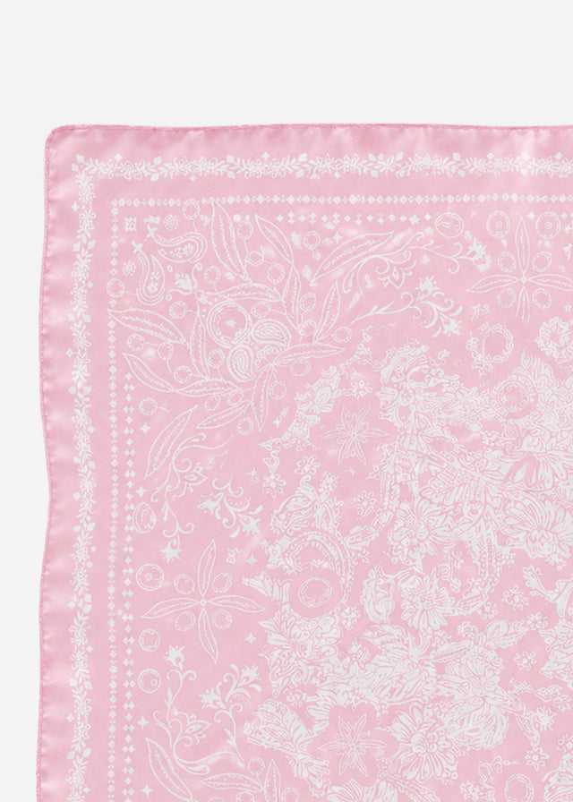 Halstuch mit Blütenprint - rosa