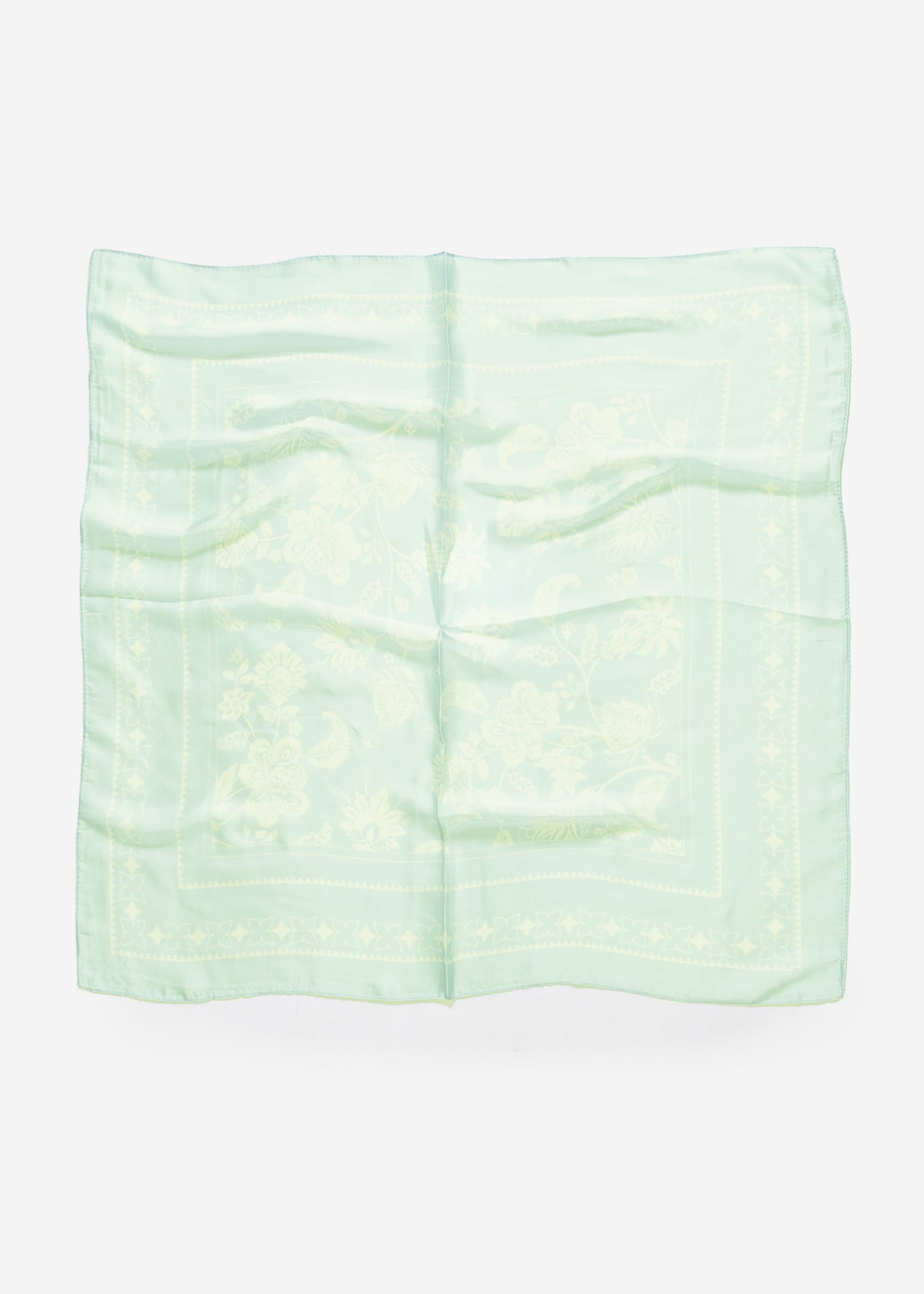 Floral patterned scarf - green