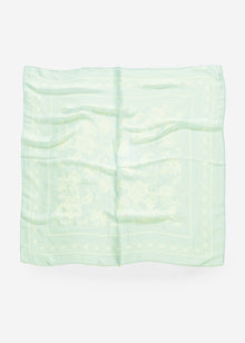 Floral patterned scarf - green