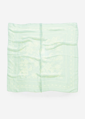 Floral patterned scarf - green