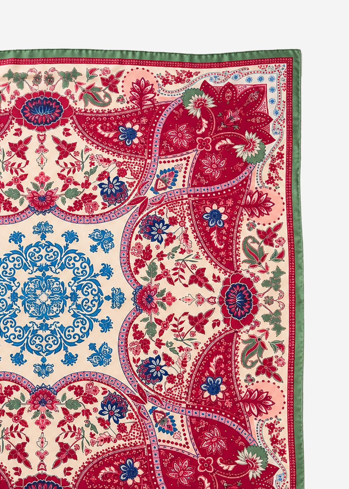 Halstuch mit floralem Paisley-Muster - rosa