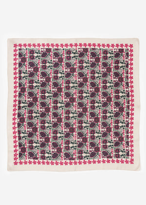 Halstuch mit floraler Musterung - pink