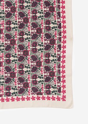 Halstuch mit floraler Musterung - pink
