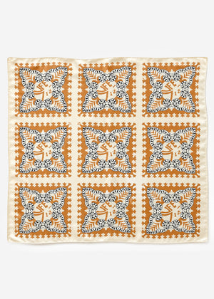Halstuch mit geometrischem Muster - offwhite