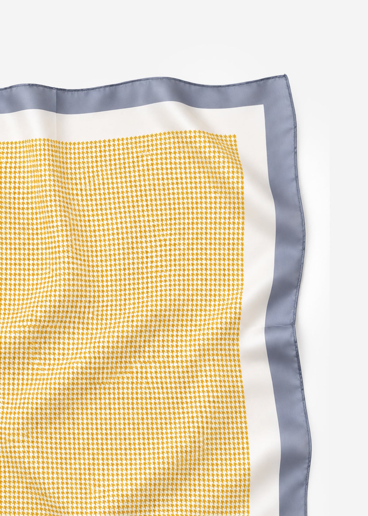 Neckerchief with houndstooth pattern - yellow