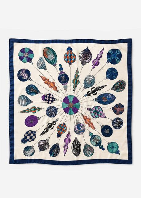 Halstuch mit Ornament-Muster - blau by SASSYCLASSY