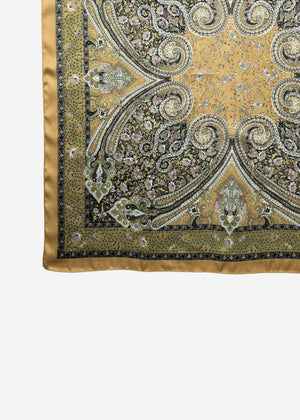 Paisley print scarf - green