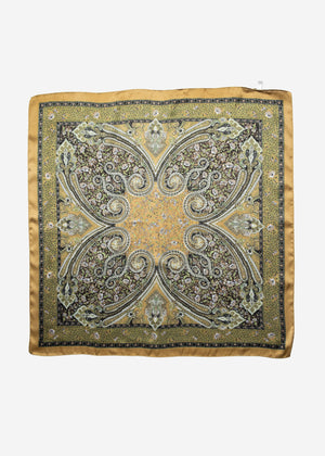 Paisley print scarf - green