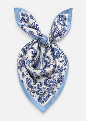 Halstuch mit Paisleymuster - blau