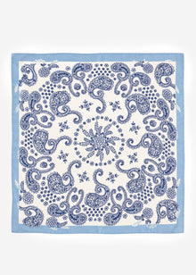 Halstuch mit Paisleymuster - blau