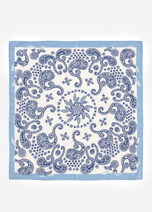 Halstuch mit Paisleymuster - blau