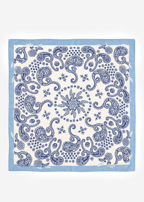 Halstuch mit Paisleymuster - blau