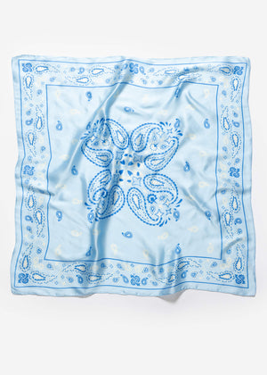 Halstuch mit Paisleymuster - blau