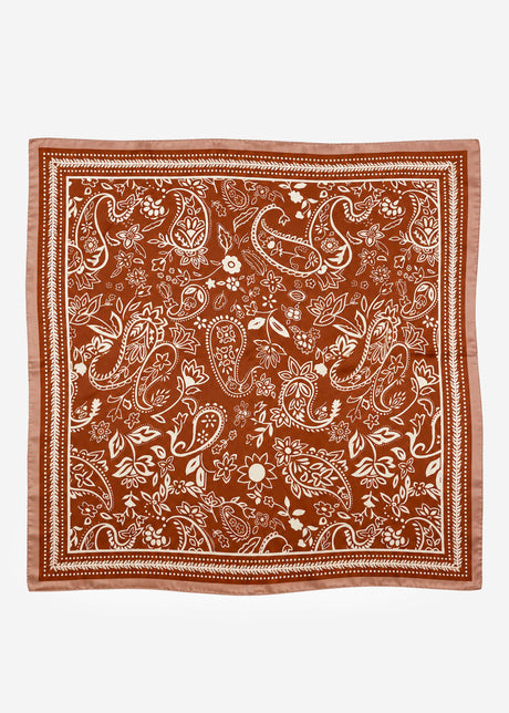Halstuch mit Paisleymuster - orange von SASSYCLASSY
