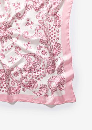 Halstuch mit Paisleymuster - rosa