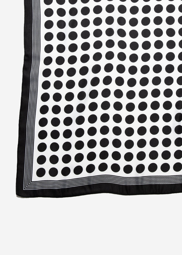 Halstuch mit Polka Dots - weiß