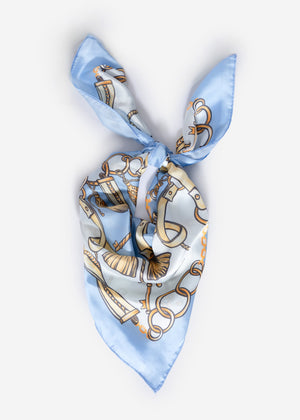 Halstuch mit Print - blau