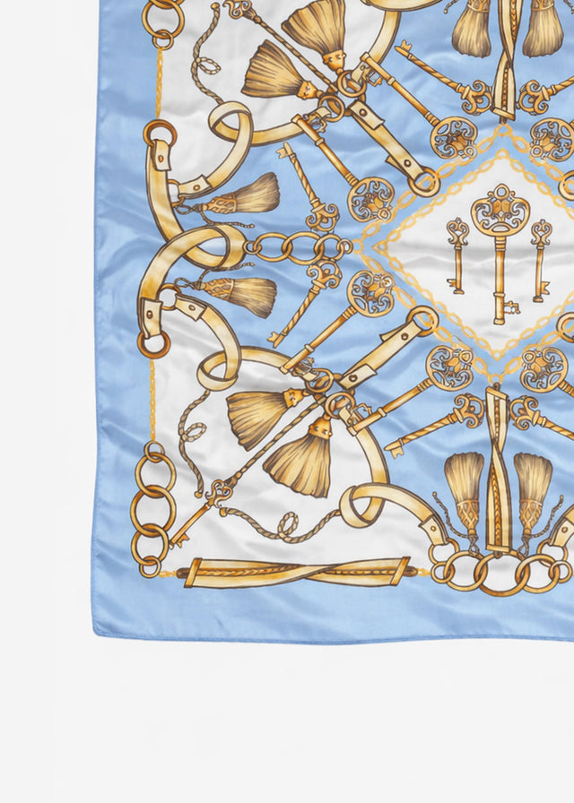Neckerchief with print - blue