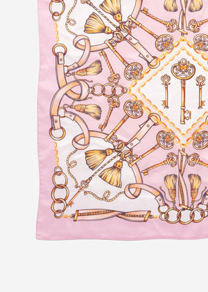 Halstuch mit Print - rosa