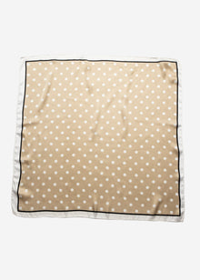 Polka dot scarf - beige